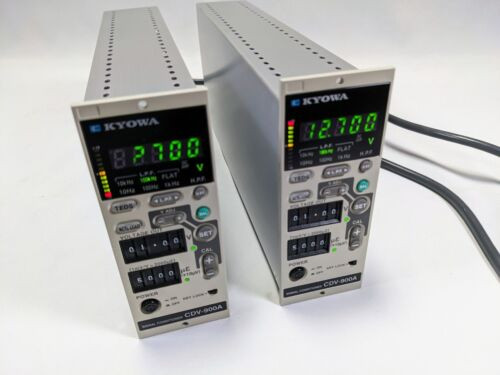 Kyowa Cdv-900A Signal Conditioner Strain Gauge Converter Voltage 2 Units Set