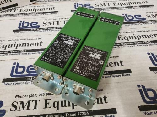 New Sunx Light Curtain Area Sensor Set - Sa40-4 - Sa40-4T W/Warranty