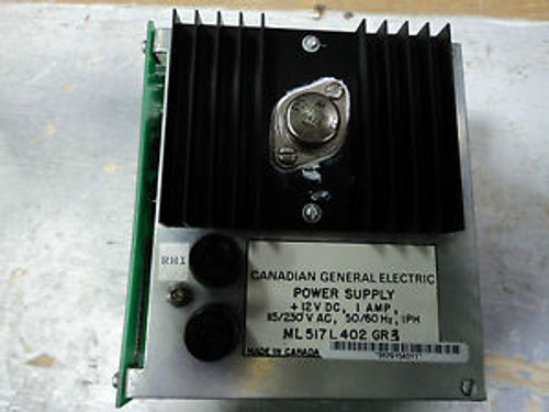 CGE CARD POWER SUPPLY ML517L402-GR1 12V DC 1AMP.