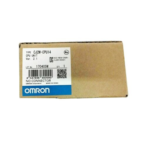 New Omron Cpu Unit Cj2M-Cpu14 Cj2Mcpu14 Mounted In A Panel 2,560 Bits Brand