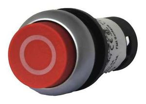 EATON C22-DLH-R-X0-K01-24 Illuminated Pushbutton,Red,Momentary G6179941