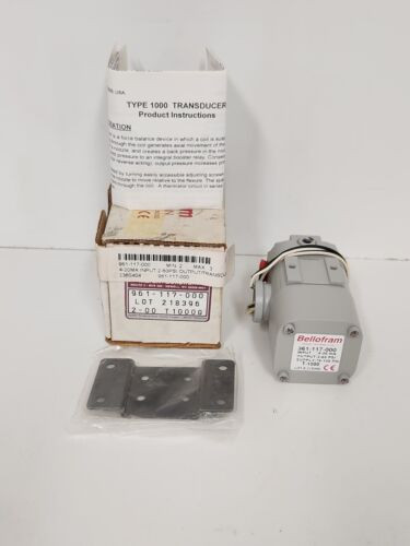 New In Box! Bellofram Extended Range Transducer 961-117-000