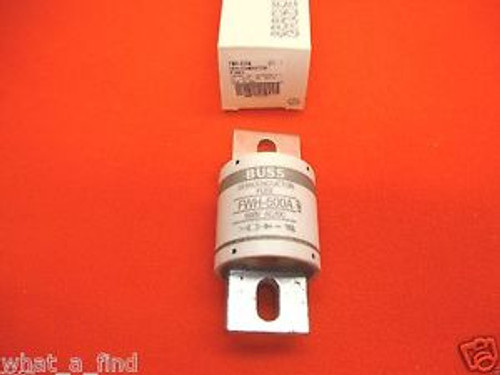 New Buss Semiconductor Fuse FWH-500A FWH500A FWH-500 500 amp 500 Volt AC DC