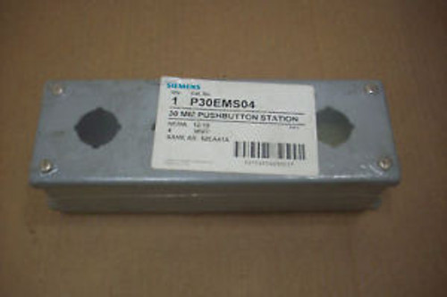 1 NIB SIEMENS P30EMS04 30MM PUSHBUTTON STATION