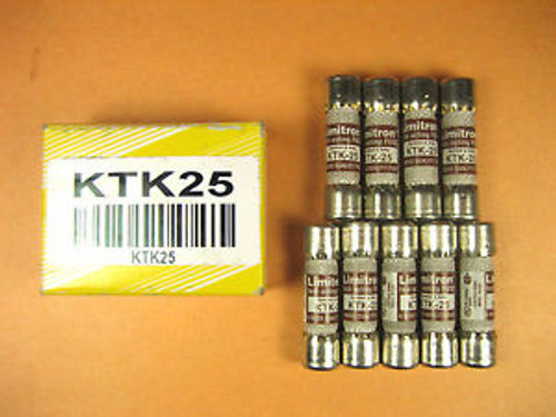 Bussmann Limitron -  KTK-25 -  Fast Acting Fuse (Pack of 9)