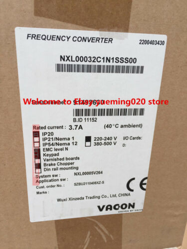 Ship  Nxl00032C1N1Sss00 3.7A Inverter