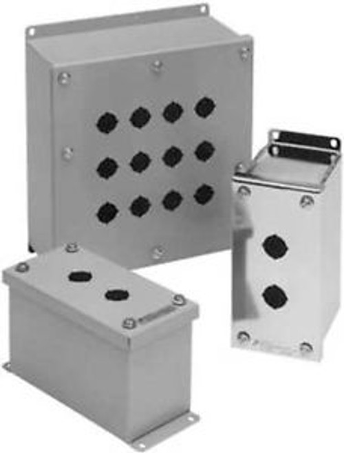 GENERAL ELECTRIC 080HEG12 Enclosure,Pushbutton,2Hole,Sheet Steel
