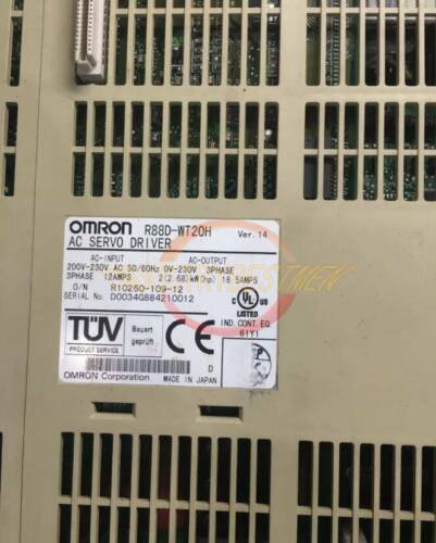 Used One Omron R88D-Wt20H Servo Drive 200V 2Kw R88Dwt20H Tested
