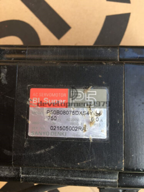 1Pcs Used Sanyo Denki Ac Servo Motor P50B08075Dxs4Y