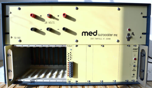 Med Associates Sg-6000C And Sg-502 Power Supply & Power Contorl Module Rack