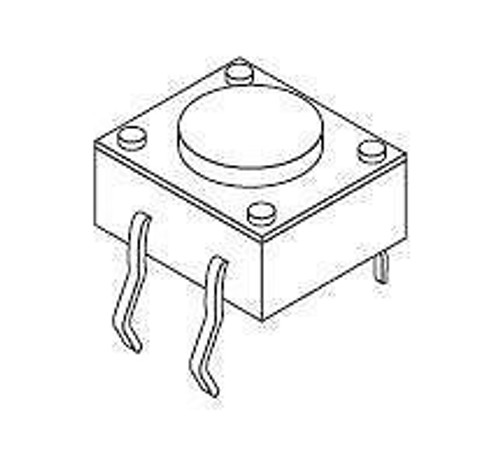 Tactile Switches 12x12mm 320gf SALMON (100 pieces)