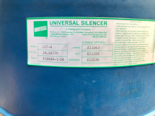 Universal Silencer Ccf-4 34L04Ttp