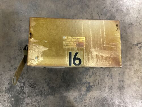 Siemens I-T-E Uv364G Xl-U Fusible Switch Busway Bus Plug 200-Amp 600 #3049Fml-H8