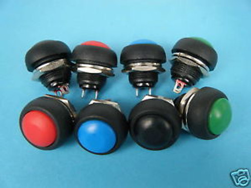 80,Red/ Green/ Blue/ Black Push Button Horn Switch,C33