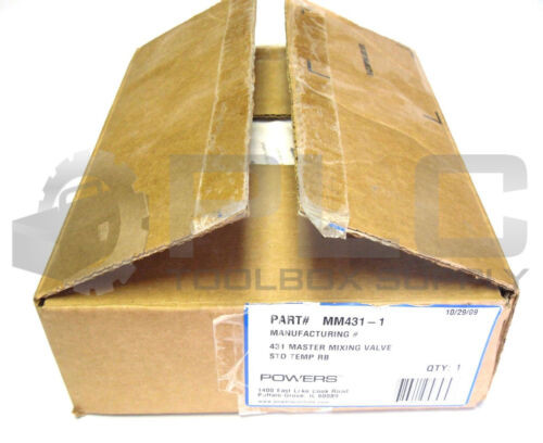 New Watts Powers Mm431-1 431 Master Mixing Valve Std Temp Rb