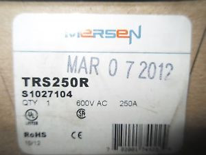 (V53) 1 New MERSEN TRI-ONIC TRS250R 600VAC 250A FUSE