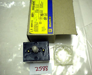 (2588) SQUARE D PUSHBUTTON 250VAC 2.5A SERIPLEX MODULE 9001-KM351BPRT