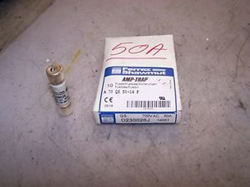 (10) NEW FERRAZ SHAWMUT AMPTRAP 50 AMP FUSE 700 VAC D230026J