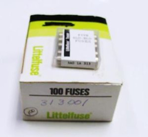 Pack of  100 Littelfuse 1A 313 3AG 250VAC 1/4 x 1-1/4 Fuses Slo-Blow Time Delay