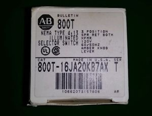 Allen Bradley 800T-16Ja20Kb7Ax Ser T Illuminated Selector Switch