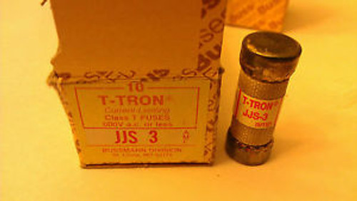 New box of 10 Buss  T TRON JJS 3   current limiting class t fuses  600 vac