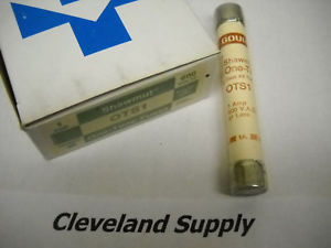 GOULD SHAWMUT OTS1 1A 600V ONE-TIME FUSES   NEW BOX OF 10