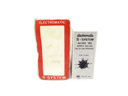 Electromatic Sa245120 120Vac 5A 0.15-3S