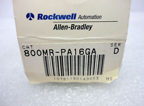 (New) Allen Bradley 800Mr-Pa16Ga Momentary Push Button Green Rockwell Automation