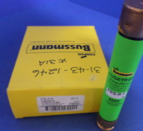 BUSS-FUSETRON FRS-R-8, 600V CLASS RK5 ENERGY EFFICIENT FUSES, New - 1 BOX OF 10