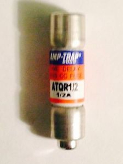 Pack of 9 Ferraz Shawmut 1/2 Amp Fuse Amp Trap  ATQR1/2 Time Delay Fuse