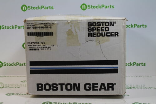 Boston Gear Srf718W-50N-B5-G Nsfb - Right Angle Gear Reducer 50:1 Ratio .33 Hp