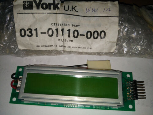 York Controls  031-01110-000 Lcd Display//