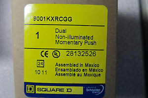 NEW SQUARE D  9001-KXRCGG MOMENTARY PUSH  9001KXRCGG