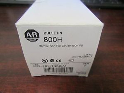 Allen Bradley Red Lens Mushroom Head Push Pull 800H Frxjtq24Ra1