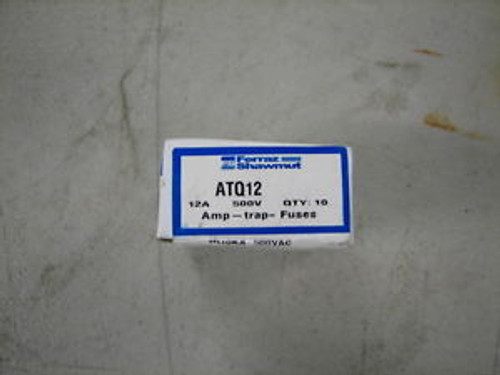 Ferraz Shawmut ATQ12 12A 500V Time Delay Fuses (10)