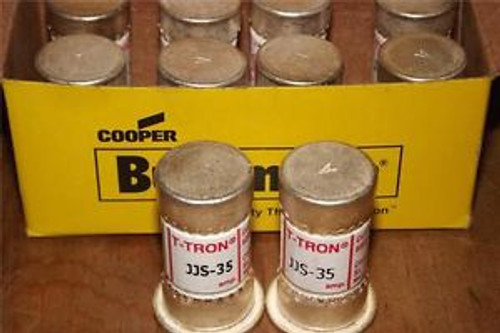 Box Of 10 New 45 Amp Cooper Bussmann T-Tron JJS-45 Class T Fast Acting Fuse