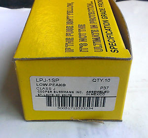 Pack of 10 New In Box - Bussmann LPJ-1SP (Buss LPJ1SP) - Free UPS Ground