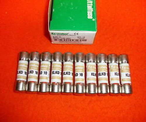 10 Lot NEW Littelfuse KLKD-10 Fuse KLKD10 10 Amp 600 Volt AC