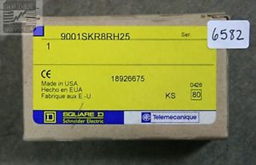 Square D 9001SKR8RH25 Mushroom Pushbutton Red