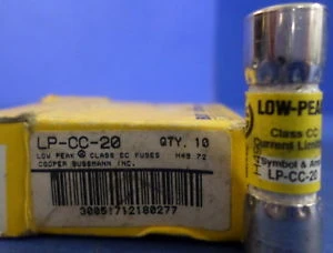 BUSSMANN LP-CC-20, LOW-PEAK 600V , New- 1 BOX OF 10