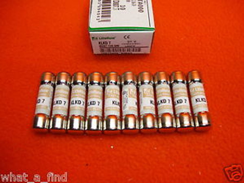 10 Box Lot NEW Littelfuse KLKD-7 Fuse KLK-D-7 KLKD7 600 V AC/DC KLM Powr-Gard