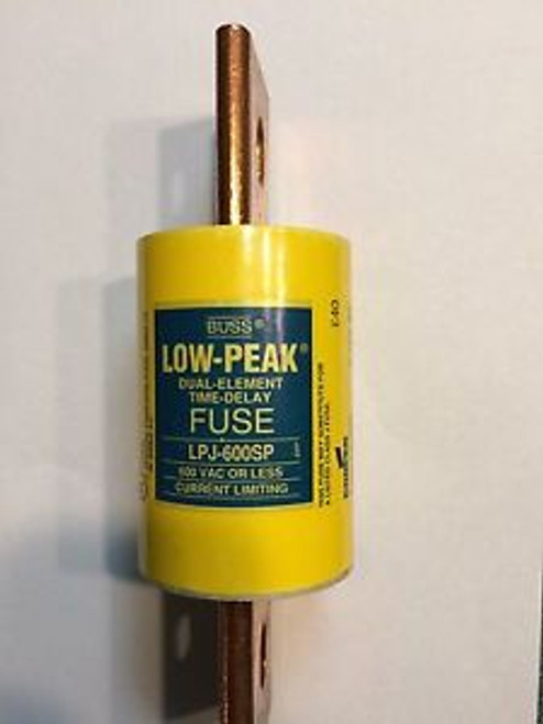 New Bussmann LPJ-600SP Amp Fuse Low-Peak Class J 600 Volts