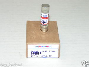 Pack of 10 Mersen Ferraz Shawmut ATDR20 Fuses LP-CC-20 CCMR-20 New in Box