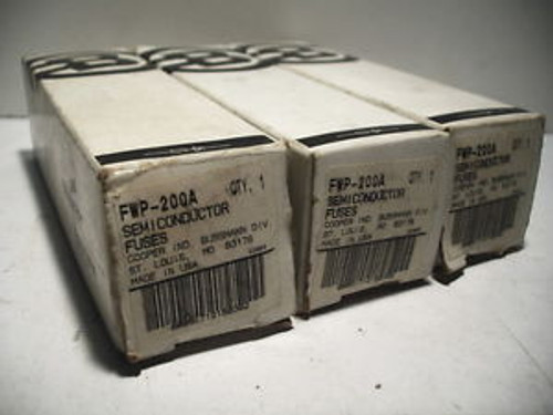 COOPER BUSSMANN FWP-200A NEW QUANTITY SEMICONDUCTOR FUSE