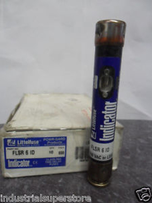 New Lot Littelfuse FLSR 6 ID Amp Fuses Bussmann FRS-R-6 600 Volts New
