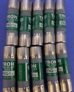 BUSSMANN TRON FNQ-1/10, 500V OR LESS FUSES, NNB - Pack of 10