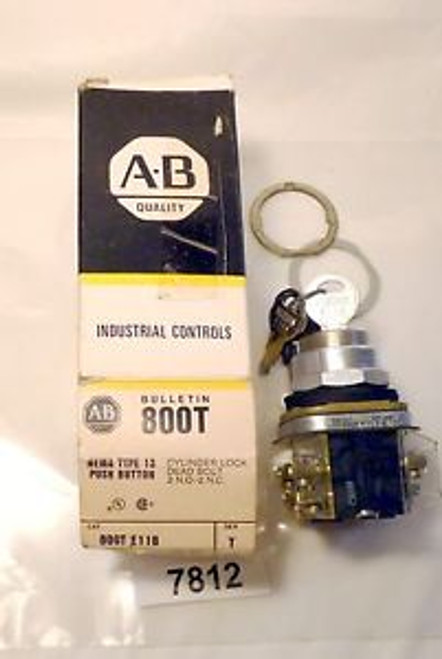 (7812) Allen Bradley Push Button Cylinder Lock 800T-E11B