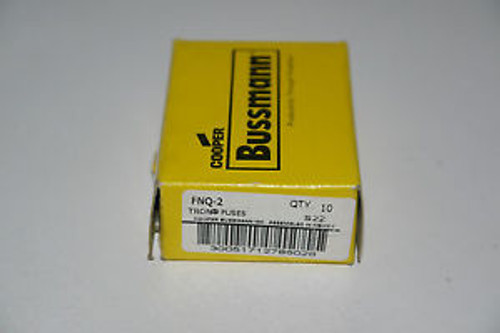NEW Pack of 10 BUSSMANN COOPER FNQ-2 TRON FUSES TIME DELAY 500V 2A