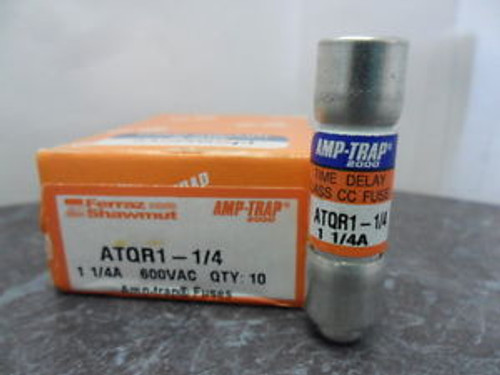 New Lot Ferraz Shawmut ATQR1-1/4 Amp Fuses Bussmann FNQ R 1-1/4 Class CC New