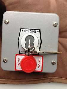 AMERICAN GARAGE DOOR 1KXS Keyswitch,2 Buttons,With Stop G5528302 STORE ROLL GATE